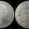 English silver rupee C190A. India, 1907.