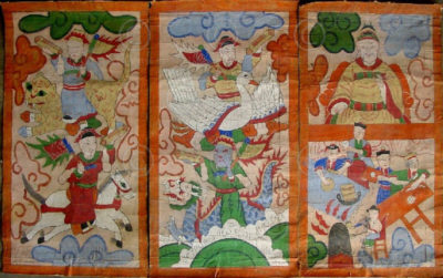 Lantien painting set2q, Southern China or Laos