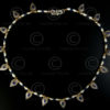 Necklace with lapis, pearls, gold and silver beads 592D