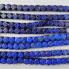 Lapis beads NBD4C. Afghan lapis lazuli, cut in India.