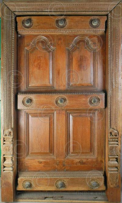 Madras Door H6-00 Teakwood. 19th century. South India