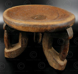 Makonde stool 12OL17C. Makonde culture, Tanzania, South East Africa.