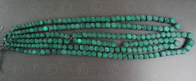 Malachite beads NBD1. India.