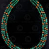 Necklace with malachite and gold beads 431, Under the Bo workshop