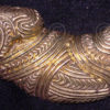Solid brass belt buckle FB12. In the style of traditional Maori wood carvings.
