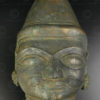 Masque Shiva bronze 16P13B. Culte Bhuta, région du Tulu Nadu. Sud de l'état du Karnataka ou nord Kérala, Inde du sud.
