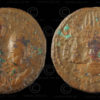 Monnaie sassanide bronze C310. Empire Sassanide.
