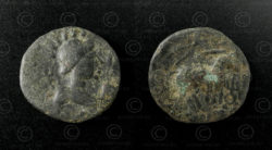 Monnaie kouchane bronze C134A. Empire Kouchan.