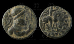Monnaie kouchane C253A. Vima Takto (circa 80 - 100 AD). Empire Kouchan.