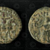 Monnaie Indo-Scythe bronze C261A. Nomades indo-scythes, Sakastan-Gandhara.