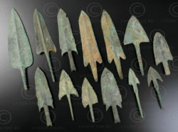 Parthian bronze arrowheads AFG90A. Indo-Parthian Kingdom, sourced in Afghanistan