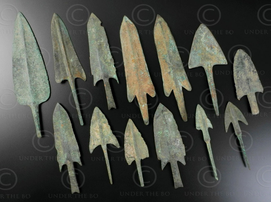 Mundskyl Summen munching Parthian bronze arrowheads AFG90A. Indo-Parthian Kingdom, sourced in  Afghanistan