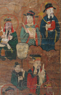 Peinture taoïste Zhuang C67. Minorité Zhuang, province du Guangxi, sud de la Chi