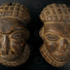 Pendentifs masques bamoun 12OL12. Culture bamoune, Cameroun.