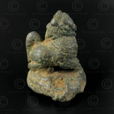 Poids Asie lion OP158. Poids dit «à opium» en bronze très ancien rep