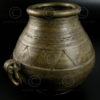 Pot bronze Orissa IN593A. Orissa, Inde de l'est. 19ème siècle.