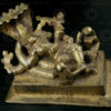Reclining Vishnu A52. Bronze with consorts, Sridevi et Bhudevi. North India.