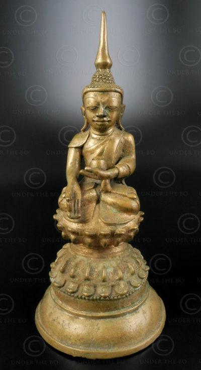 Shan bronze Buddha BU491. Northern Burma.