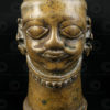 Bronze Shiva head 16P2A. Karnataka state, Southern India.