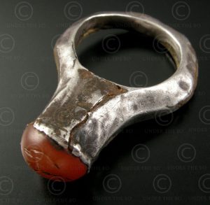 Silver and Sassanian seal ring R279A. Afghanistan. Sassanid empire.