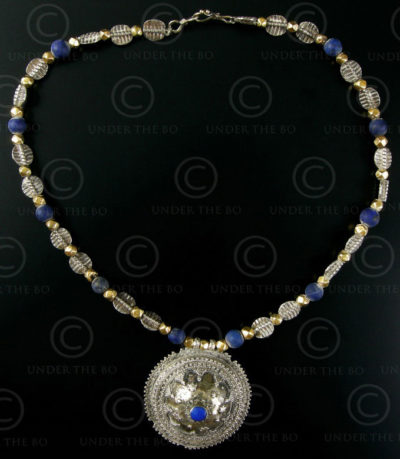 Silver and lapis necklace 295. Under the Bo workshop