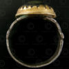 Silver and Gavri glass ring R279C. Afghanistan.