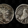 Bactrian silver coin C308. Pre-Seleucid Kingdom of Bactria.