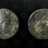 Kushan bronze coin C134A. Kushan Empire.