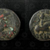 Kushan bronze coin C134B. Kushan Empire.