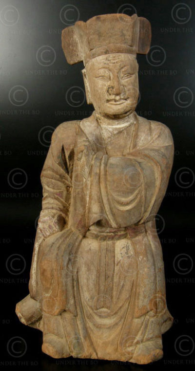 Statue taoiste chinoise YA126C. Minorité Yao Lantien, Chine du sud.