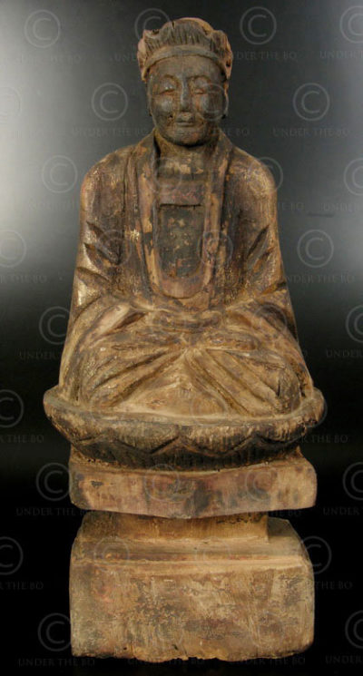 Statue taoiste chinoise YA150F. Minorité Yao Lantien, Chine du sud.