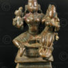 Statuette Vishnou et Lakshmi bronze 16P42. Tamil Nadu, Inde du sud.