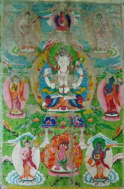 Tamang minority Avalokiteshvara thangka, Nepal