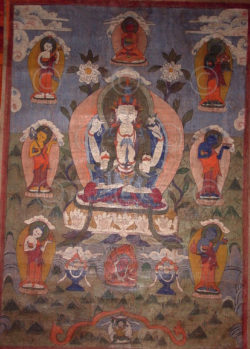 Thangka Tamang NT12, d' Avalokiteshvara, Népal
