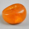 Tibetan amber bead BD214E. India from the Tibetan community.