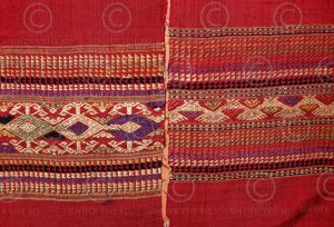 Tissage soie Laos LA15. Région de Sam Neua, nord-est du Laos.