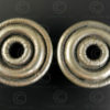 Miao silver spool earrings E209. Yao or Miao tribes, Guizhou (China), Laos or Vi