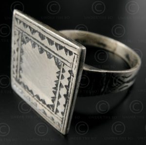 Tuareg silver ring R220B. Algeria-Niger, West Africa.