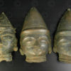 Bronze Shiva mask 16P13B. Bhuta cult, Tulu Nadu region. Coastal Southern Karnataka state or Northern Kerala, Southern India.