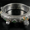 Turkmen silver bracelet B211. Turkmen culture, Central Asia.