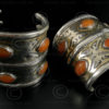 Turkmen silver bracelets B207. Tekke Turkmen culture, Central Asia.