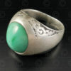 Turquoise and silver ring R280H. Turkmen culture, Central Asia.