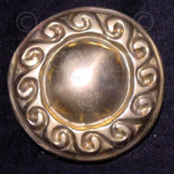 Solid brass belt buckle FB17a. Traditional Viking design