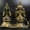 Virabhadra and Parvati bronze 16P19. Mahrashtra state, Southern India.