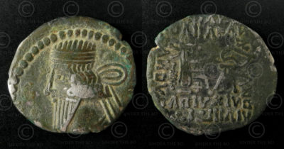 Parthian silver coin C266B. Parthian Empire.