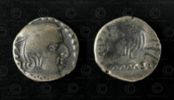 Western Satraps silver coin C282. Western Kshatrapas (Sind, Gujarat, Maharashtra