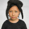 Yak hair cap TIB169. Arunachal Pradesh mountains, North-Eastern India.