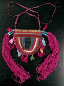 Yao purse YA122B. Lantien Yao group, Laos or Vietnam.