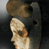 Punu white mask AF159. Punu culture, Gabon, Equatorial Africa.