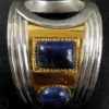 Silver and gold ring R270. Designed by François Villaret.